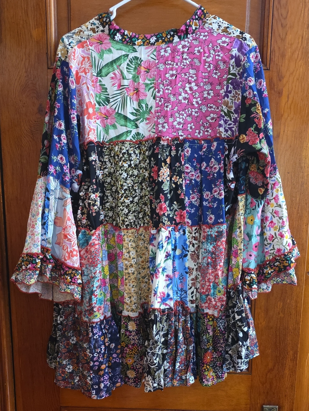 Young Threads Patchwork Boho Tunic Top - Picture 8 of 8